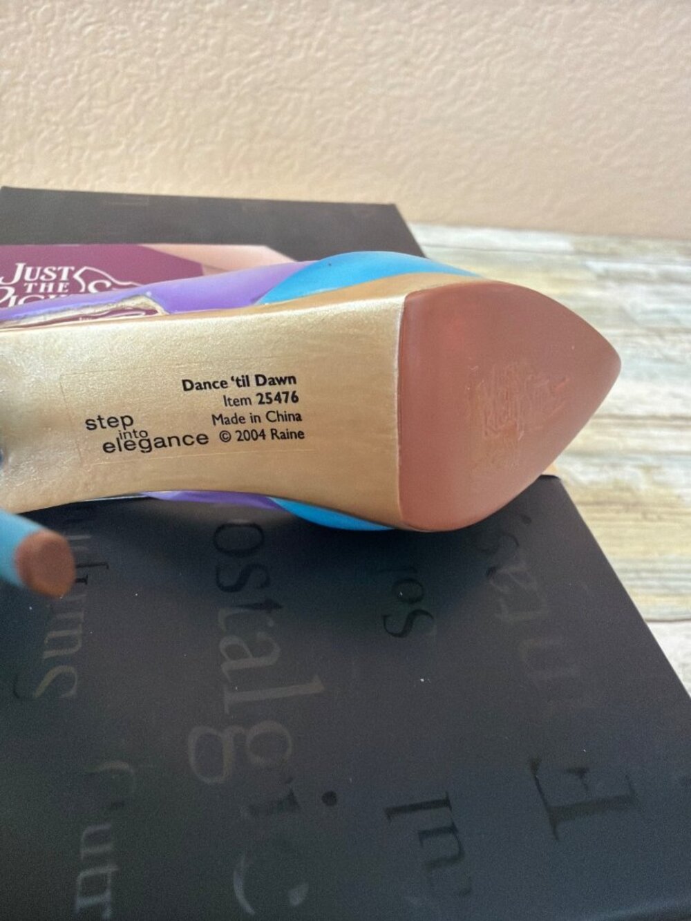 Just The Right Shoe Raine 2004 Dance Til Dawn Mini Shoe Used w/ Box COA #25476 - Picture 10 of 12